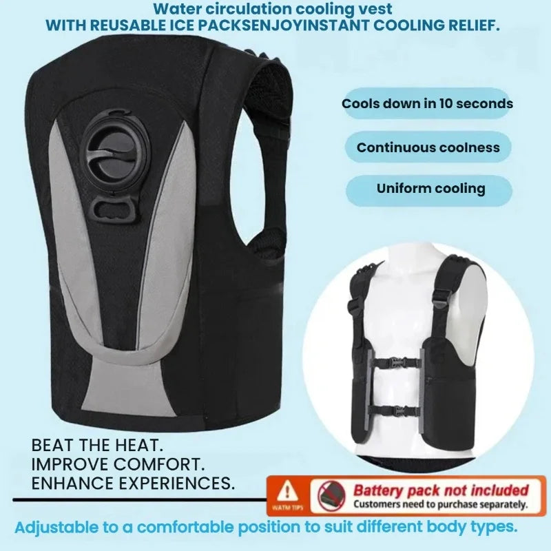 water circulation Cooling Vest Water Cooling System Outdoor Hiking Fishing Travel Physical Cooling Work Jacket Summer Breathable