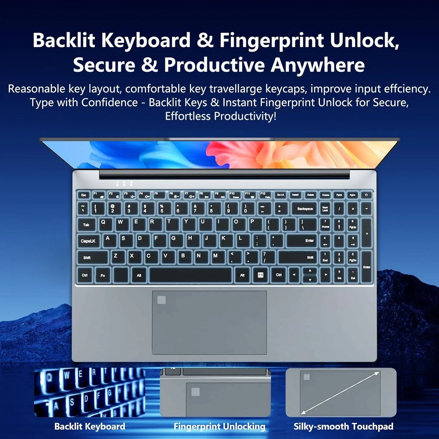 2026 LENO 15.6 Inch 4K HD Notebook Computer Intel i9 9900 Win11 16GB RAM 1TB SSD Ultra Thin Portable Gaming & Business Laptop