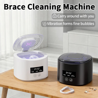 USB Electric Ultrasonic Cleaner for Dental Care Multi-Function Denture & Braces Cleaning Box Invisible Retainer Care Machine