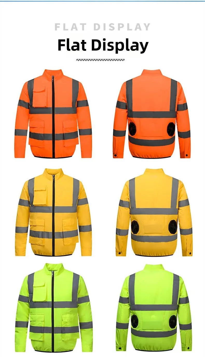 Smart Air Conditioning Cooling Jacket Men Breathable Sun Protection Workwear For Outdoor Workers Fishing Hiking