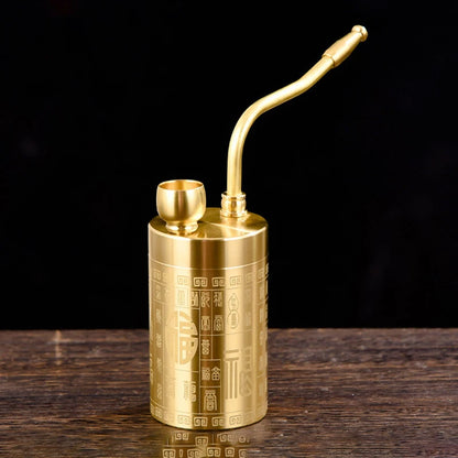 Internet Celebrity 2026 New Hookah Brass Four-purpose Portable Hookah Filter Water Pipe, Personalized Retro Gift for Men