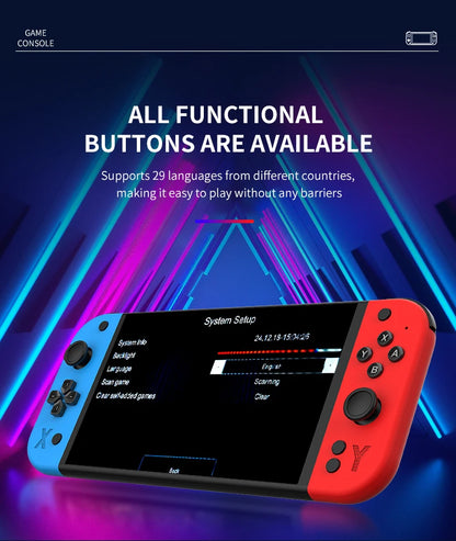 G90 retro arcade handheld console offers long battery life and a lightweight, portable design, and can be connected to a TV, mak