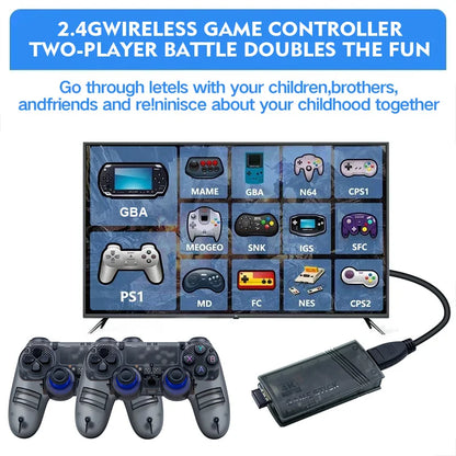 GS5mini Retro Game Console – 4K, Dual Wireless Controllers