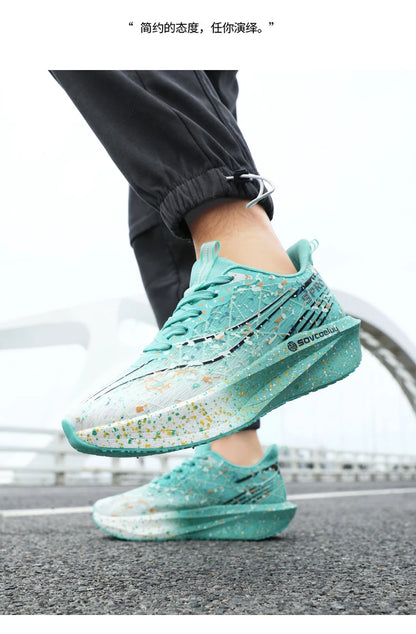 Men's Sneakers Trend Walking Speciality Carbon Board Marathon Sports Shoes Male Running Athletic Nonskid Sneakers﻿ For Women