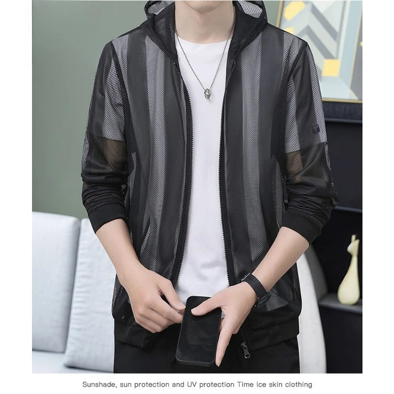 Sunscreen clothes for young people with hats and breathable jackets are a must-have for men in summer