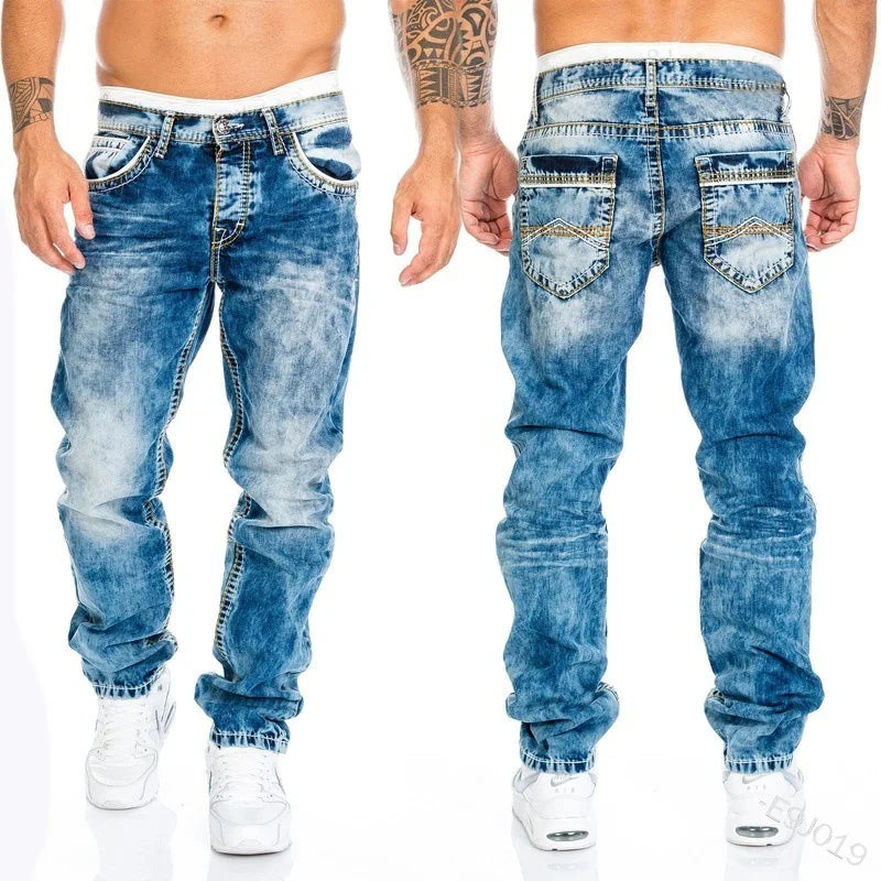 Stretch Slim Baggy Jeans