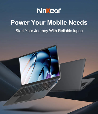 Ninkear A15 Air Laptop AMD Ryzen™ 3 3200U 16GB DDR4+512GB SSD 15.6 Inch FHD IPS Screen 180° Opening and Closing Office Notebook
