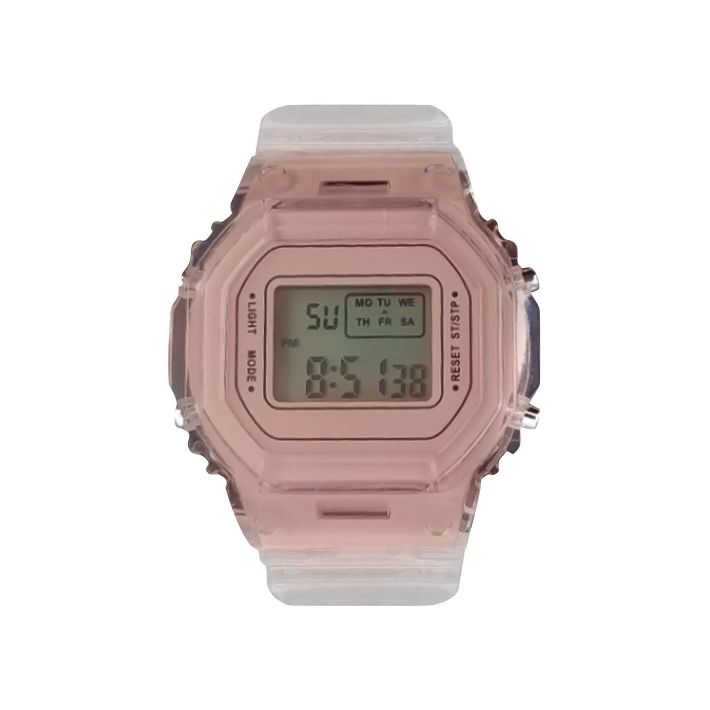 Fashion Men Women Watches Transparent Digital Sport Lover'S Gift Children Kid'S Wristwatch Female Clock Specification
