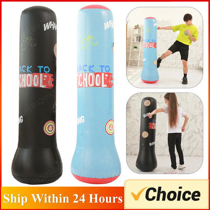 Inflatable Punching Boxing Bag Fitness Training Boxing Sack PVC Sports Fight Column  Kids Boxing Fight Pressure Sandbag