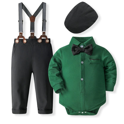 Baby Boy Clothes 0-24M Baby Boy Suits 4pcs infants Boys Baptism Easter Outfits  Christmas Clothes новорожденных одежда для