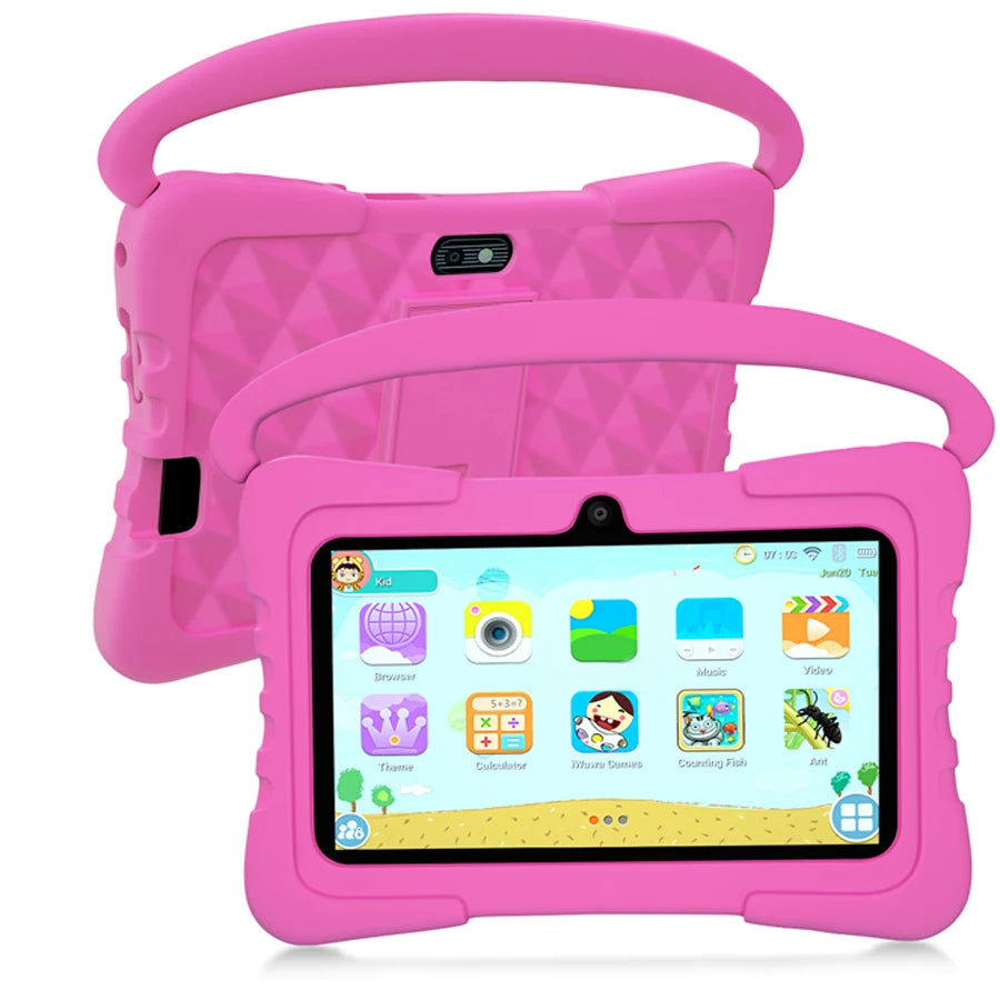 7.0 Inch Kids Tablet Android 12 Quad Core 4GB+64GB WiFi Bluetooth Educational Software Tablets Children's Gifts