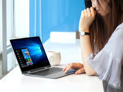 14.1 NCH Notebook Ultrabook 4GB RAM 6GB ROM Touch Screen 360° Laptop PC Windows 10 Pro  Intel Pentium 4G LTE 1920 x 1080 IPS