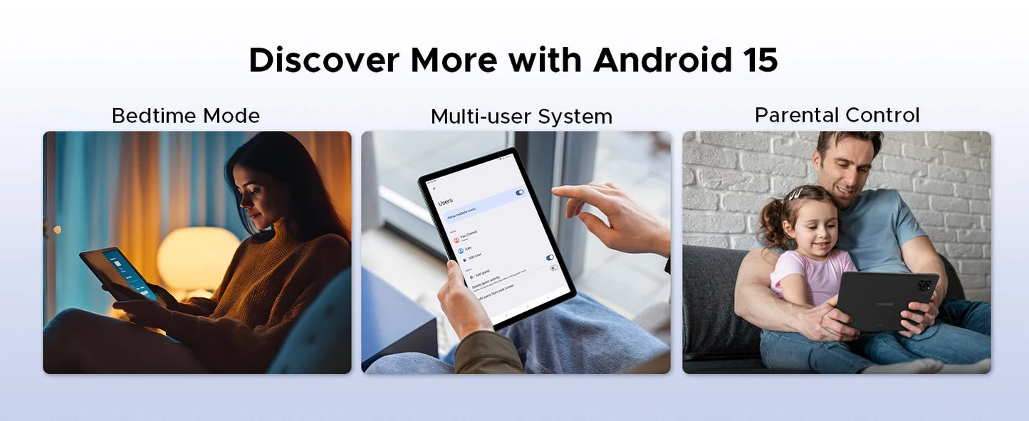 【Brand+】Doogee Tab G6 Tablet Pc 11 Inch Android 15 30Gb Ram(6+24) 256Gb Rom 8000Mah Battery Dual Speakers Support Widevine