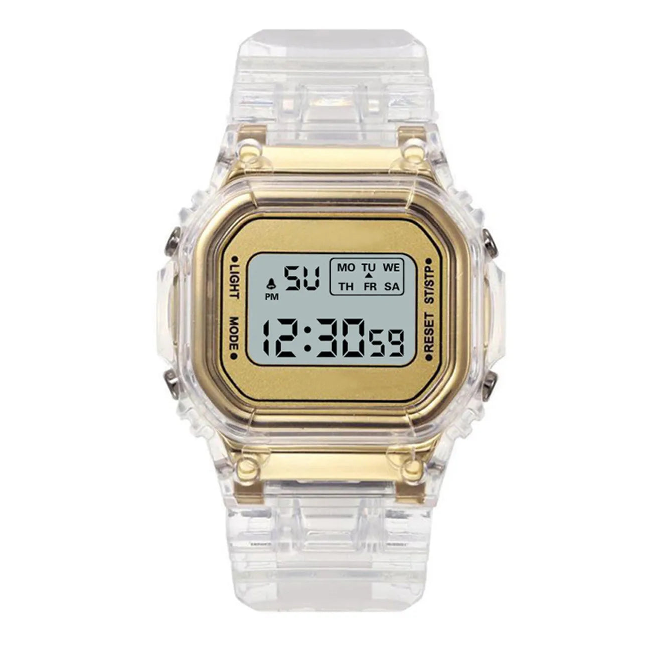 Fashion Men Women Watches Transparent Digital Sport Lover'S Gift Children Kid'S Wristwatch Female Clock Specification