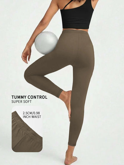 Women's Low Rise Workout Leggings - Super Soft High Elastic Tights for Yoga Running Training Daily Life