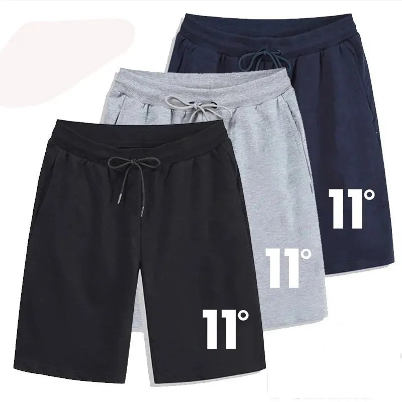 11 Printing Summer New Men's Shorts Casual Elastic Drawstring Loose Shorts Joggers Outdoor Fitness Breathable Sports Short Pants