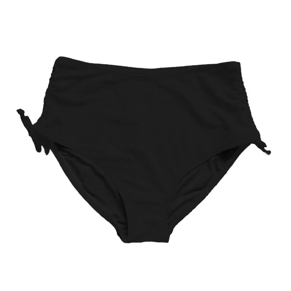 Women Swim Shorts V Cut Drawstring Bikini Swimsuit Bottom Adjustable Ruched Side Boyshorts Bathing Suit Board Shorts