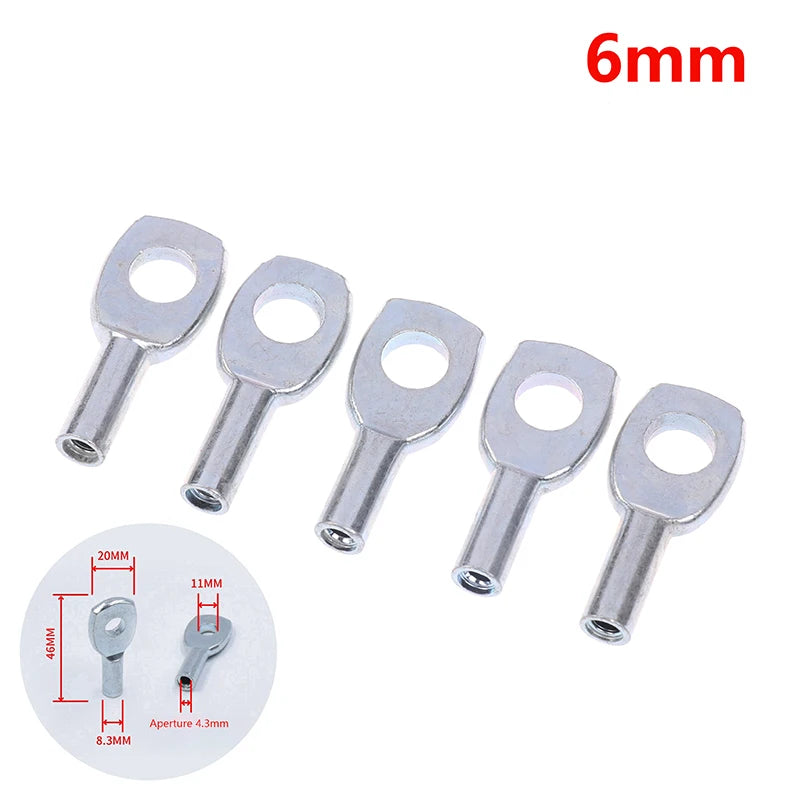 5PCS Gym Cable Steel Wire Rope Accessories for Cable Machine Fitness Equipment Exercise Metal Limit Ball Terminals Gasket