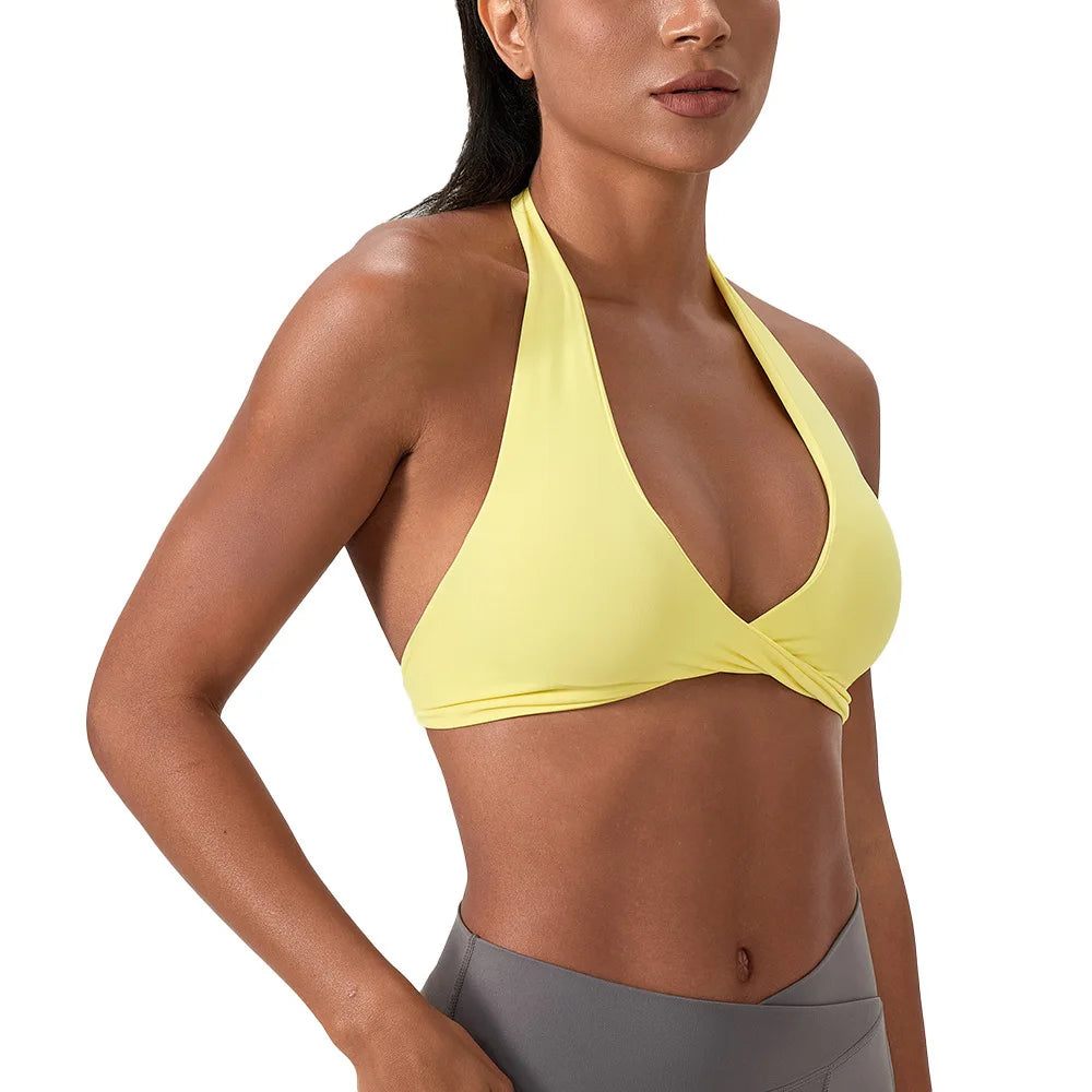 Criss Cross Padded Yoga Sports Bra