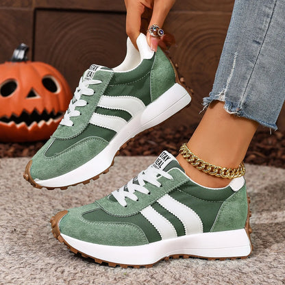 Women Sneakers Retro Spring Autumn Sneakers Women Casual Flat Bottom Round Toe Sports Shoes Fashionable Designer Shoes Women