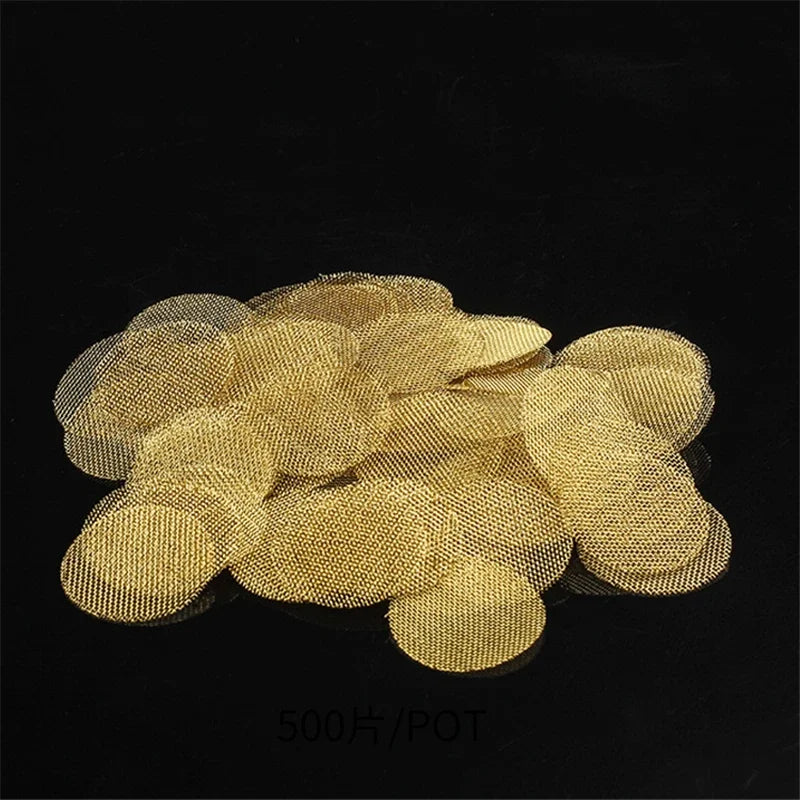 100pcs/Lot Multifunctional Hookah Water Pipe Tobacco Smoking Tool Brass Copper Mesh Pipe Network Filter Metal Net