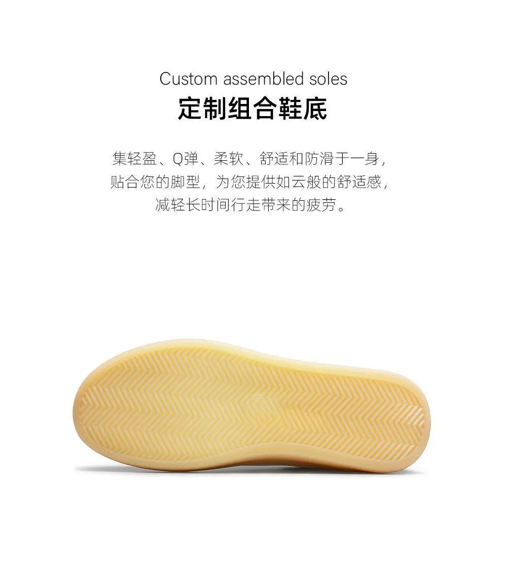 Skateboarding Sports Shoes Classic White Sneakers for Men Comfort Leather Sneakers Fashion Running Outdoor Casual Walking Shoe