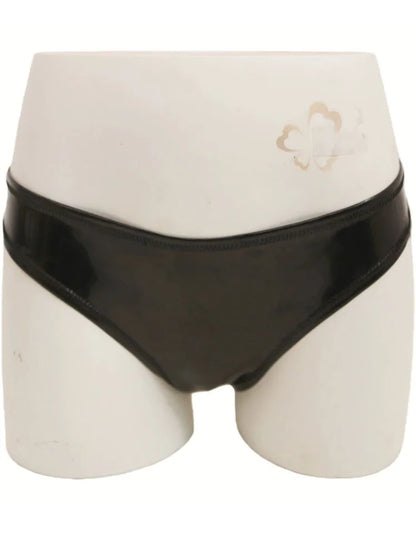Shiny Matt Double Sided PU Leather Bikini Hot Shorts Wet Look PVC Briefs Reversible Tangas Sexy Panties G Strings Thong Calcinha