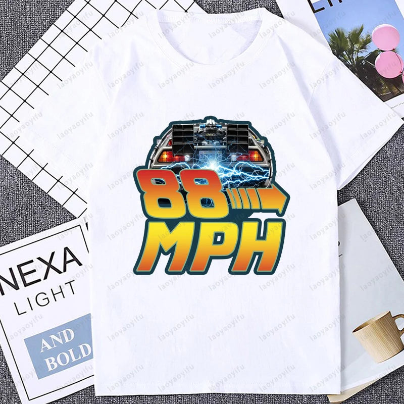 Mens Clothing  Doc Brown Back To The Future Back To The Future 1.21 Gigawatts Fun Tops Tee T Shirt Loose Tops T-Shirt