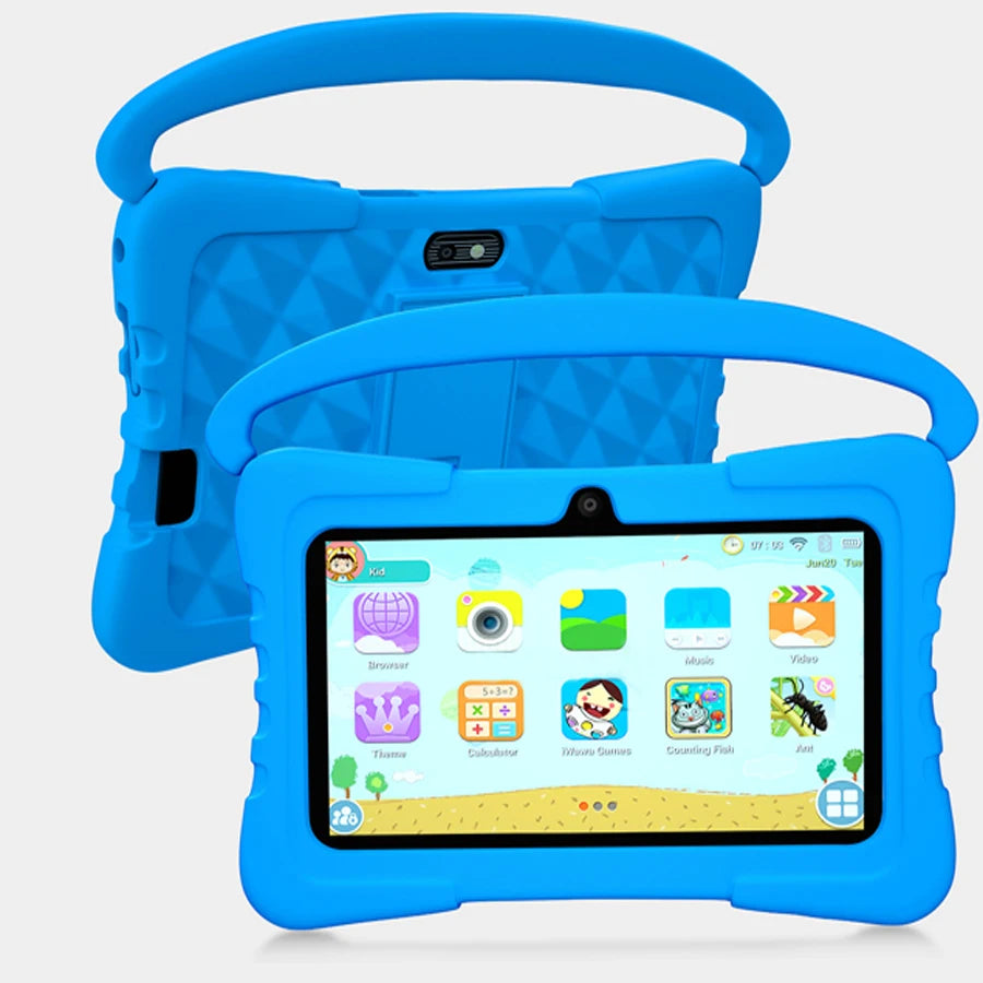 7.0 Inch Kids Tablet Android 12 Quad Core 4GB+64GB WiFi Bluetooth Educational Software Tablets Children's Gifts