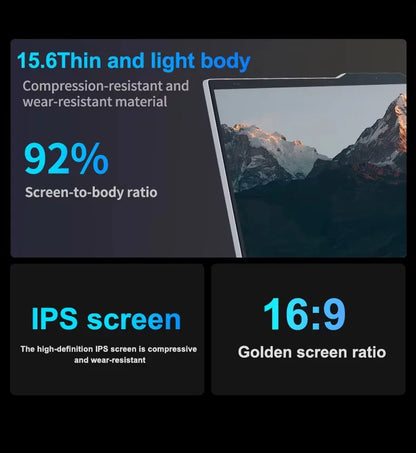 2026 Gaming 15.6"Laptop Intel Core i9 10980HK/i9 9900U Computer 16GB RAM 1TB 2TB 1920*1080 Fingerprint Unlock Backlit Windows 11