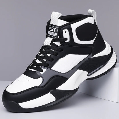 Modern Classic: Men's Lightweight Walking Sneakers with Enhanced Flexibility