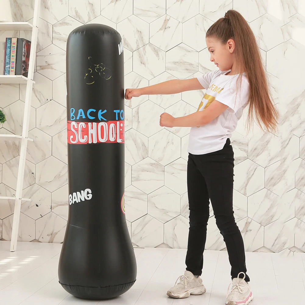 Inflatable Punching Boxing Bag Fitness Training Boxing Sack PVC Sports Fight Column  Kids Boxing Fight Pressure Sandbag