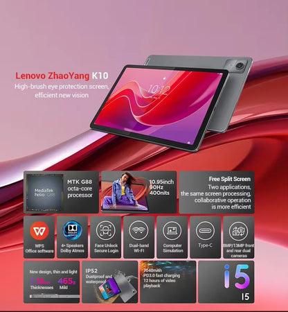 Global Rom Lenovo Tab K10 M11 8GB 128GB MTK Helio G88 Android 13 Tablet 11'' 90Hz Display WIFI LTE  GPS PAD Battery 7040mAh