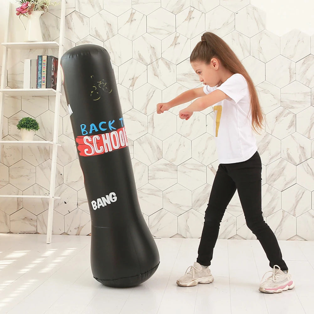 Inflatable Punching Boxing Bag Fitness Training Boxing Sack PVC Sports Fight Column  Kids Boxing Fight Pressure Sandbag