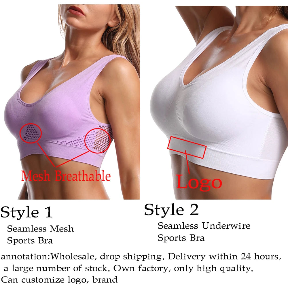 Plus Size Seamless Backless Push Up Bra