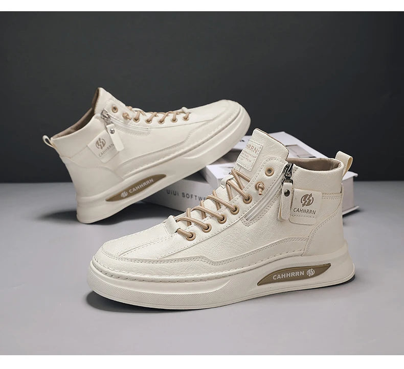 Male Sneakers High-top Loafers Skateboard Sports and Leisure Shoes for Men Men's Sneakers Non-Slip Soft and Comfortable New