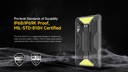 Ulefone Armor Pad 3 Pro Rugged Tablet 33280 mAh MediaTek MT8788 16GB RAM(8+8) 256GB ROM 50MP 10.36"2K Android