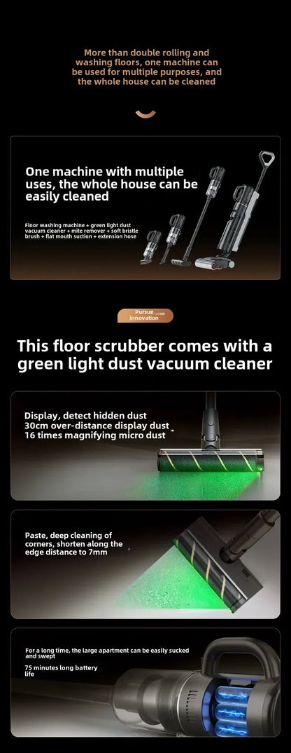 NEW Dreame Double Roll Floor Wash H30 Pro Plus Mix Home Hot Water Sterilization, Cleaning, Dragging, and Vacuum Cleaner