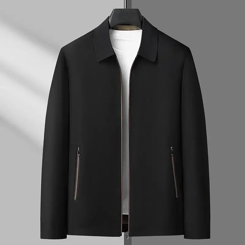 Smart Casual Men's Suit Jacket High Quality Outwear Coats Men Casual Waterproof Jackets Spring Autumn Solid Color Business Coat