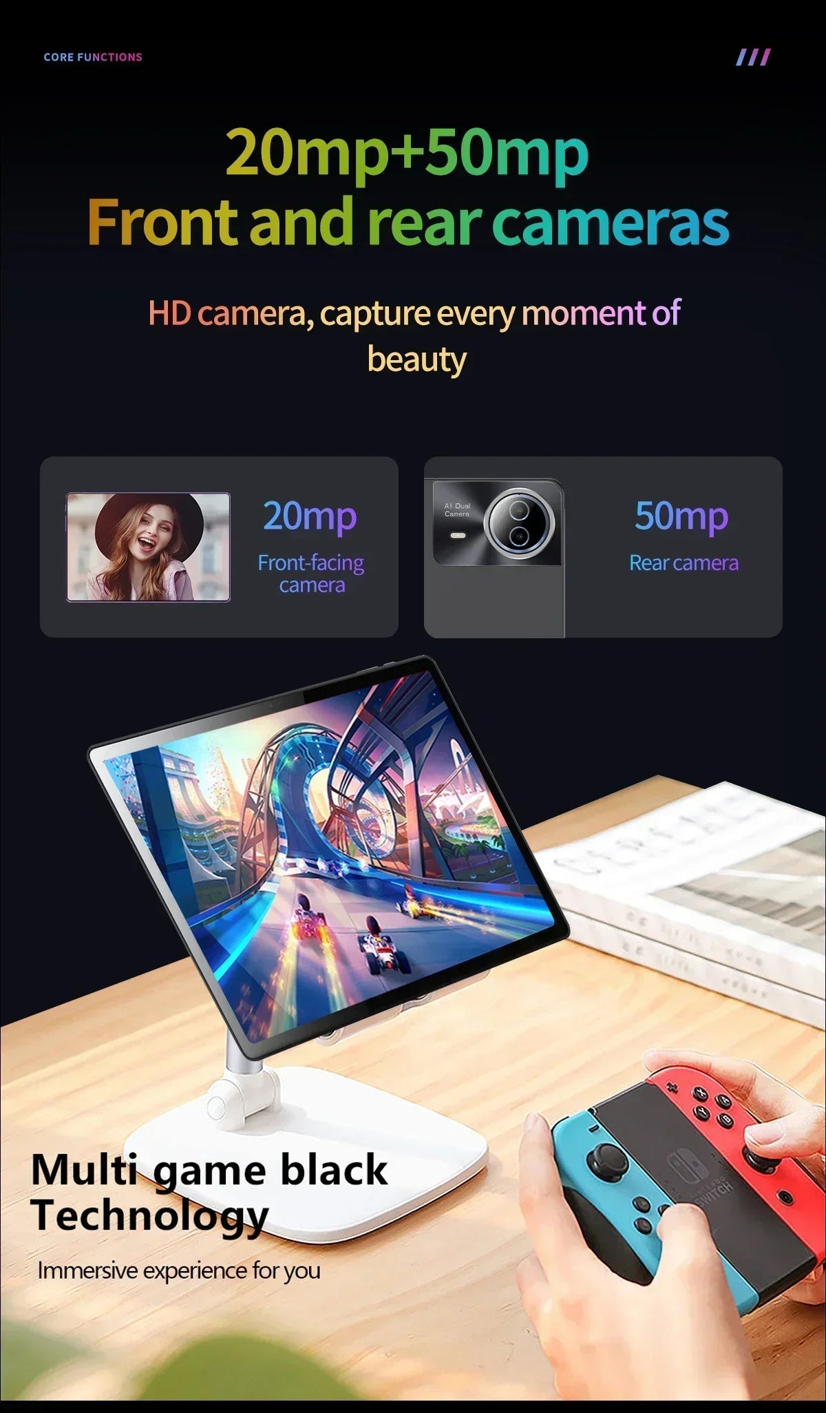 New Original Tablet GT60 Pad Pro 20GB+1TB Android 14.0 10 Core PC Tablet 14 inch 129000mAh Tablet Global 5G Dual SIM