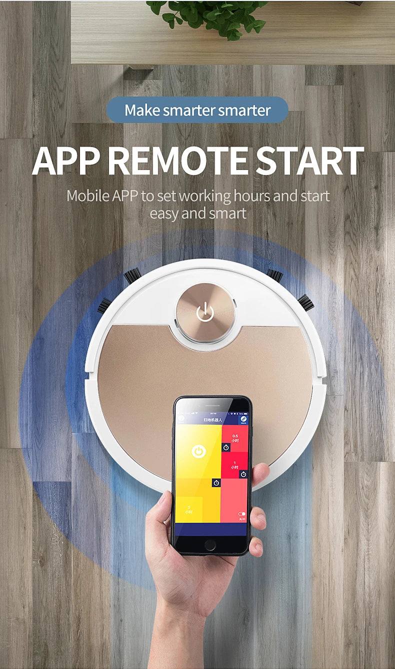 New ES06 APP Wireless Robot Smart Remote Control Vacuum Cleaner Cleaning Machine Sweeping Floor Mop For Home Vacuum Cleaner