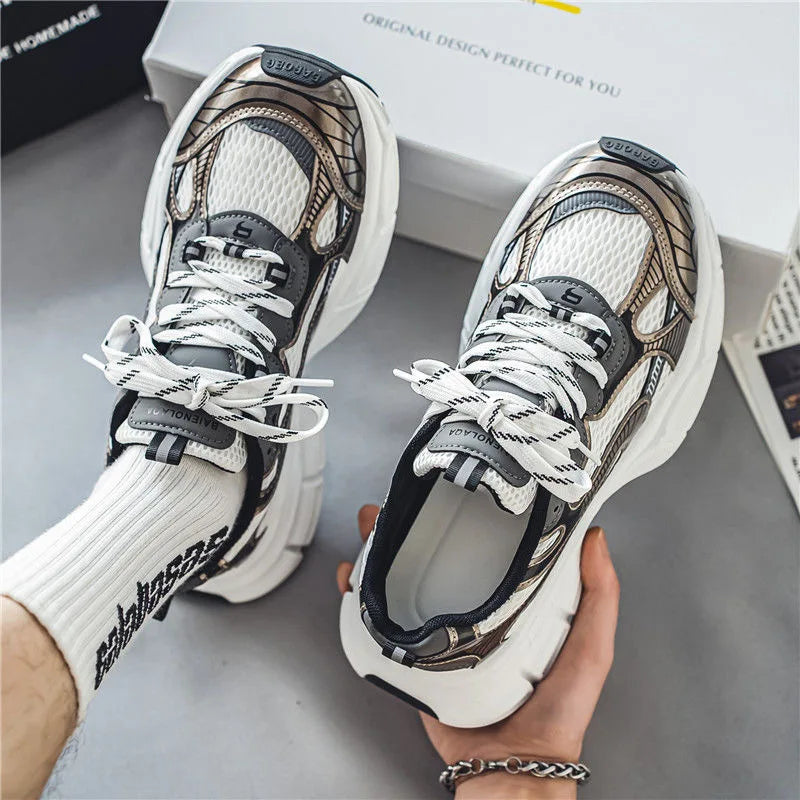 Sneakers Women Trends  Platform Shoes Lightweight Outdoor Sports Shoes Breathable Running Shoes Lace Up Casual
