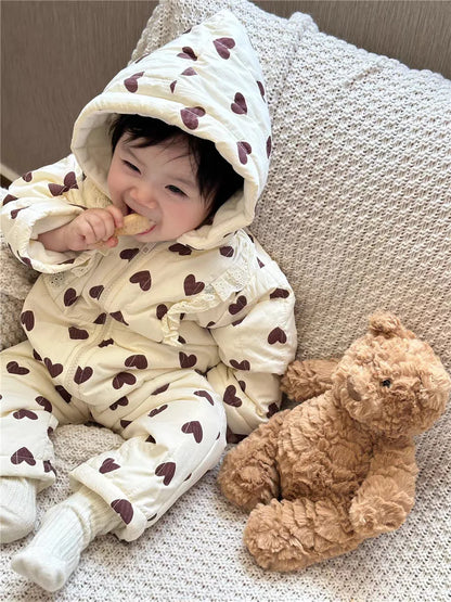 Baby Outing Clothes 2025 Autumn And Winter Children s Clothing Baby Cotton Clothes Crawling Clothes