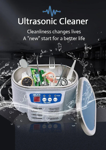 30/50W Ultrasonic Cleaner Sonicator Bath 40Khz Degas for Watches Contact Lens Glasses Denture Teeth Electric Bath for Jewelry EU