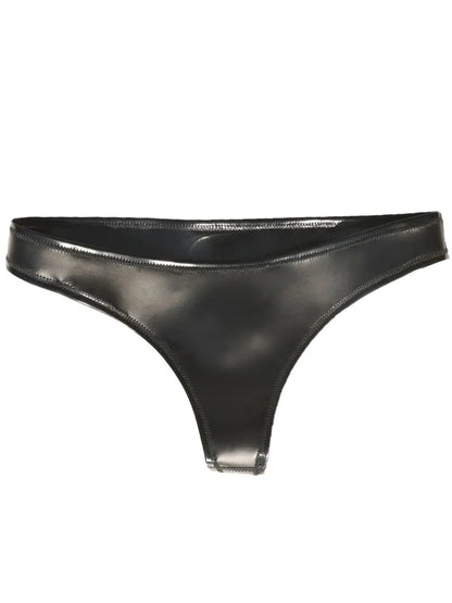 Shiny Matt Double Sided PU Leather Bikini Hot Shorts Wet Look PVC Briefs Reversible Tangas Sexy Panties G Strings Thong Calcinha