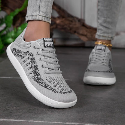 Sneakers Shoes For Woman Wide Barefoot Breathable Lace Up Flats Light Fashion Casual Outdoor Walking Loafers Women Shoes New