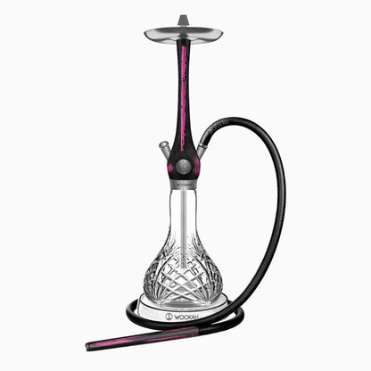 Wookah Hookah Shisha Set High Quality Wooden Large Hookah with Glass Bottle Single Pipe