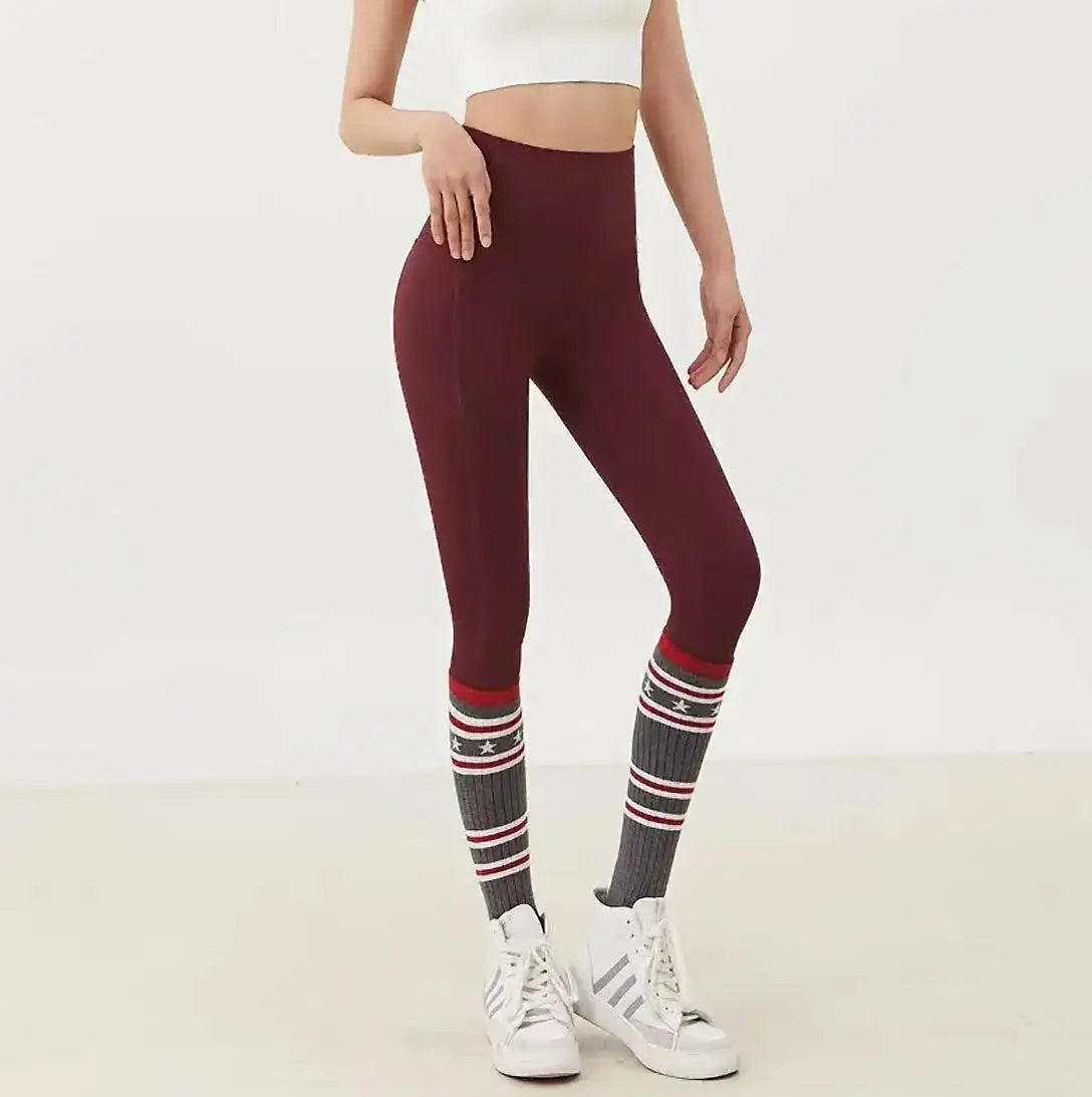 Women's Workout Leggings with Pockets, High Waist Yoga Pants for Running & Cycling, Tummy Control Fitness Tights