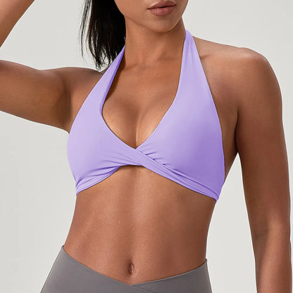 Criss Cross Padded Yoga Sports Bra