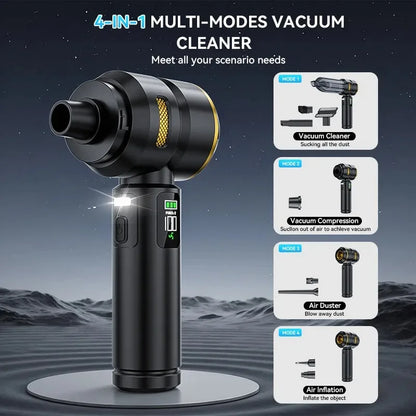Vacuum Cleaner High Power Portable Handheld Wireless Brushless Motor Clean Machine Powerful Dust Blower Inflator Vacuum Cleaner